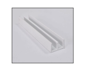 Schuifprofiel 6mm wit diep 2,60 meter