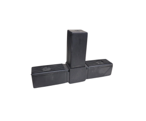 3 Poot Nylon Vlak met Staalkern Zwart