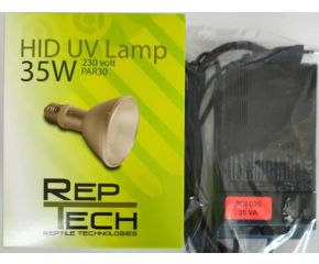 Set Tridonic Ballast 35W & RepTech HID lamp 35W