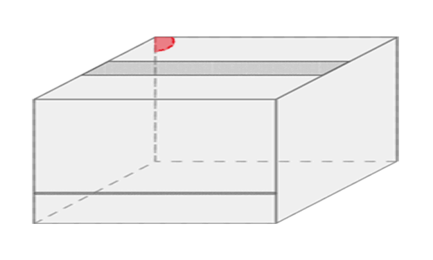 Hoek voor slangen linksboven